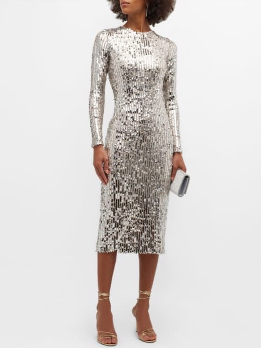 Le Superbe Kate Studio 54 Sequined Midi Dress